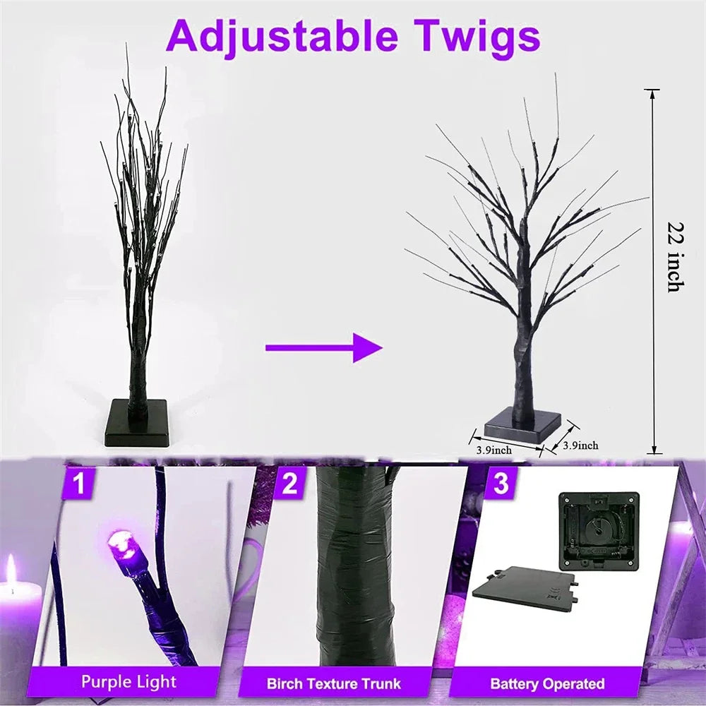 Halloween Adjustable LED Pumpkin Tree