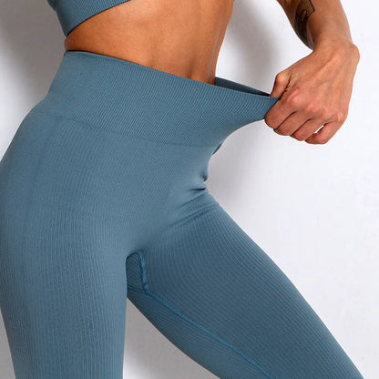 Ribbed Seamless High Waisted Leggings