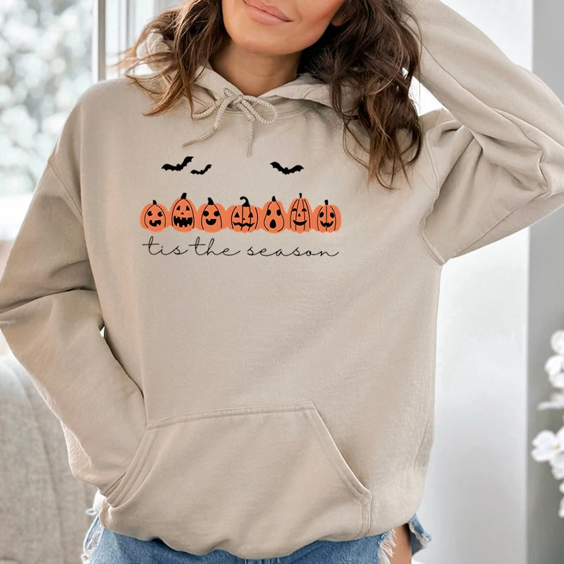 Ghost And Pumpkin Halloween Hooded Sweatshirt – Gigan-designed