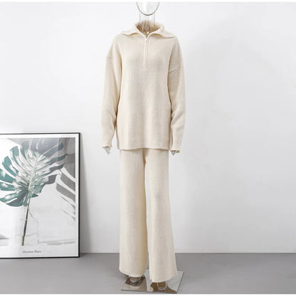 Casual Knitted Two Piece Set